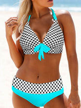 Women's Swimsuits Print Halter Bikini Two-Piece Swimsuit Sai Feel